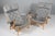 Pernilla Lounge Chair in Grey Leather with Beech Frame attributed to Bruno Mathsson for Dux, Sweden, 1980s For Sale - Image 3 of 11