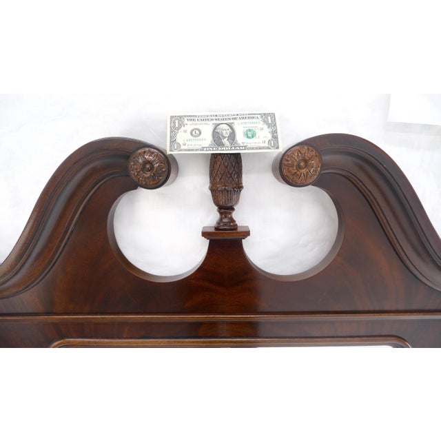 Fine Flame Mahogany Chippendale Style Wall Mirror by Drexel MINT