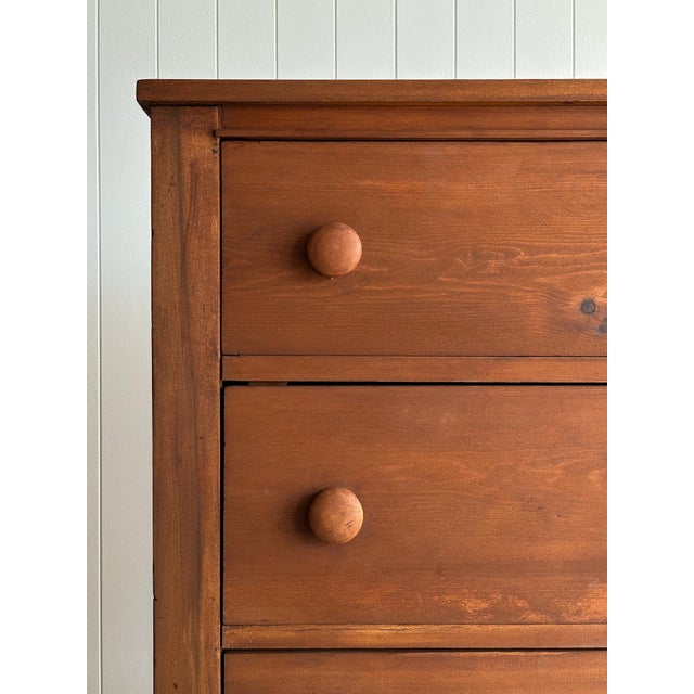 Late 19th Century Antique Pine Chest of Drawers For Sale In Greensboro - Image 6 of 18