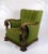 Armchair in Green Fabric with Wood Carvings, 1920s For Sale - Image 9 of 10