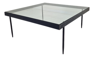 G4A Coffee Table in Steel and Glass from Janni van Pelt, Netherlands, 1958