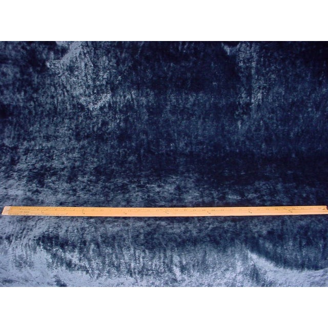 Romo Black Musa Petrol Blue Deep Blue Velvet Upholstery Fabric 71/2