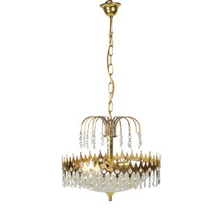 Glass Chandelier, Germany, 1970s For Sale