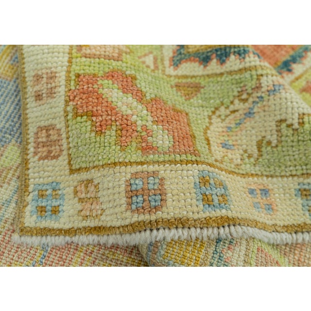 Orange Turkish Oushak Rug 3'9" x 5'9" #19061 For Sale - Image 8 of 8