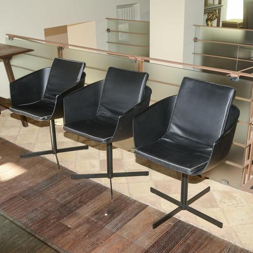 Strip Chairs in Polypropylene by Carlo Colombo for Poliform, 2000s, Set of 3 For Sale - Image 3 of 9