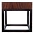 Crate & Barrel Wood Accent Table on Wood Base For Sale