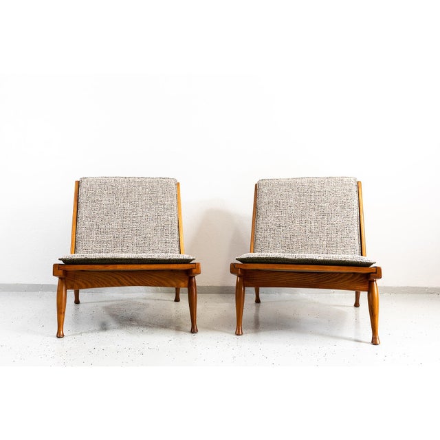 Mid-Century Armchairs by Marian Grabinski for KFM, Poland, 1960s, Set of 2 For Sale - Image 12 of 18
