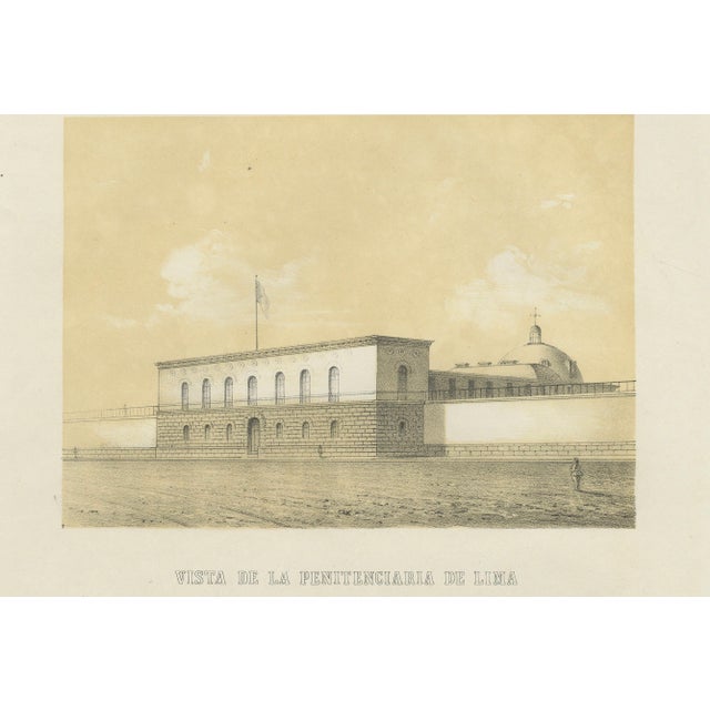 Mariano Felipe Paz Soldán, Views of Lima Penitentiary & San Francisco Convent, 1865, Print For Sale - Image 5 of 10