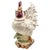 A large-scale ceramic rooster figurine produced by Kaldun & Bogle, modeled with pronounced feather detailing and a full-...