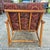 Wood 1960s Ficks Reed Style Pagoda Rattan Bamboo Lounge Chair Tapestry Covered Cushions For Sale - Image 7 of 12
