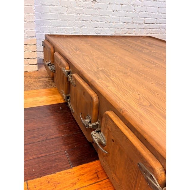 Full Size Restoration Hardware Durant Storage Platform Bedframe For Sale - Image 11 of 12