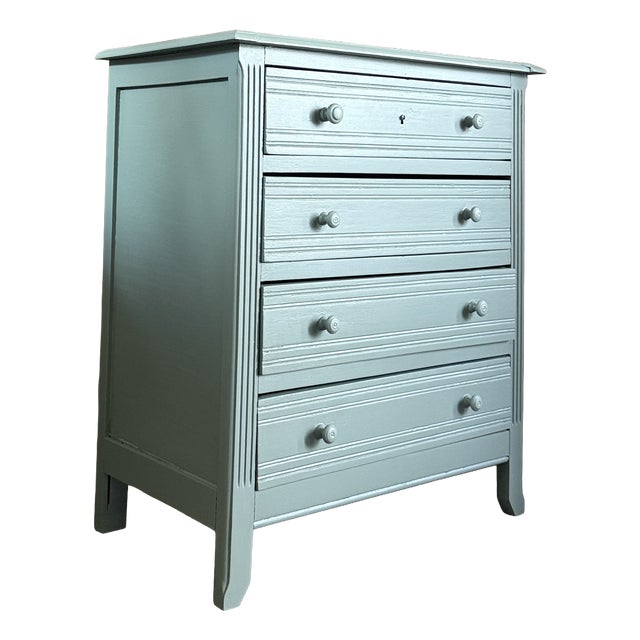 Art Deco Style Green Chest of Drawers, 1950s For Sale