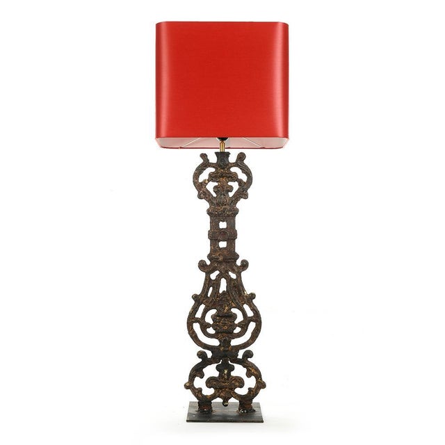 Cast Iron Balustrade Lamp For Sale - Image 4 of 4