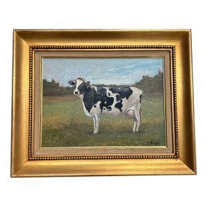 Contemporary Original Stephen Heigh Cow Painting “In the Meadow”