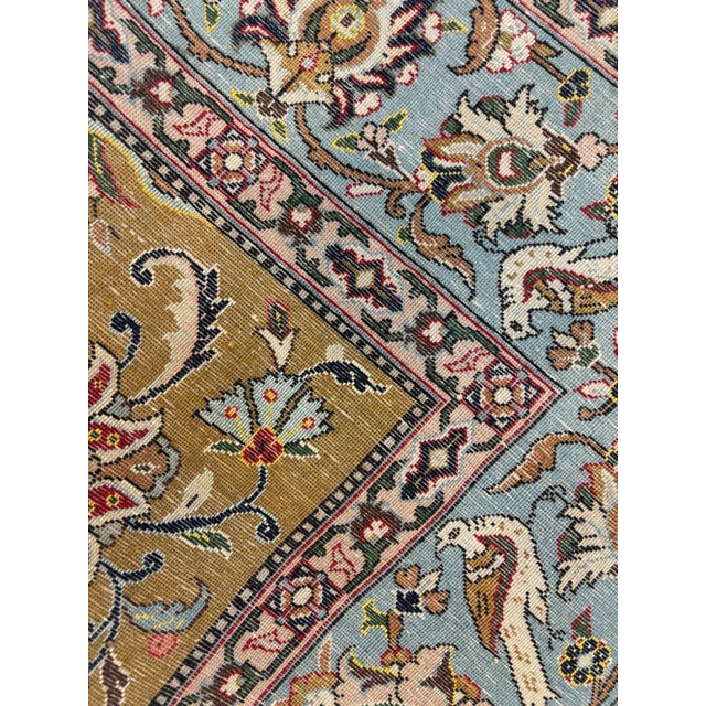 Exceptional Persian Qum, 6'8" X 10'8" For Sale - Image 9 of 10