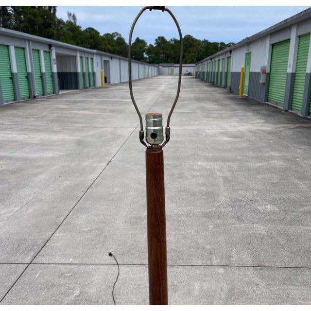 Sculptural Mid-Century Danish Teak Onion Floor Lamp For Sale In West Palm - Image 6 of 7