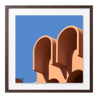 “Marrakesh 10” Giclee Archival Pigment Print 24x24 Framed in Walnut For Sale
