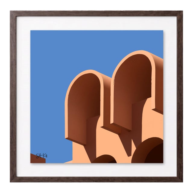“Marrakesh 10” Giclee Archival Pigment Print 24x24 Framed in Walnut For Sale