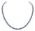 Natural 18k Gold Necklace With 38.12ct Blue Sapphire, New Design For Sale