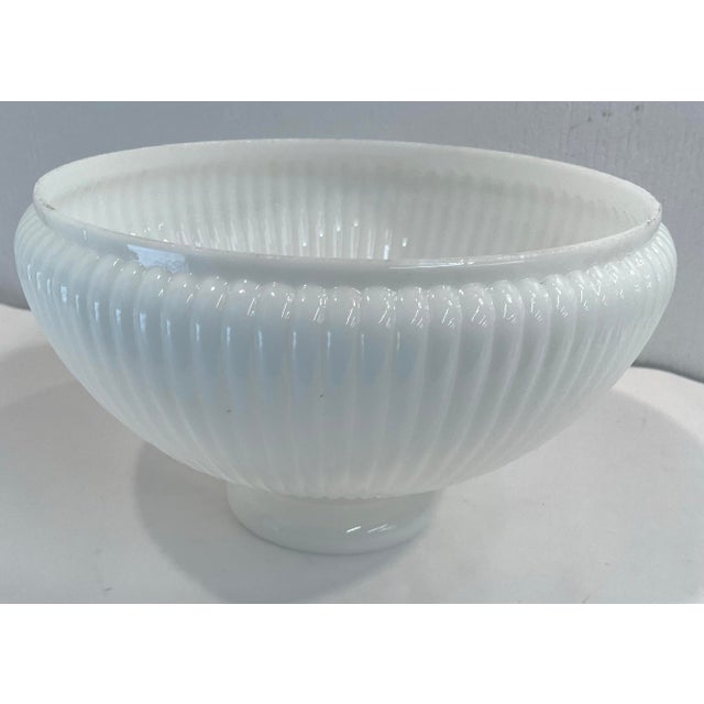 Glass Vintage Milk Glass Lamp Shade For Sale - Image 7 of 7