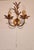Italian Floral Hand-Forged Gilded Florentine Wall Lamp, 1950s For Sale - Image 11 of 18