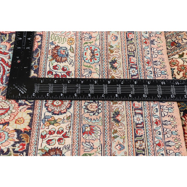 Textile Vintage Chinese Qum Rug, 12'00 X 17'08 For Sale - Image 7 of 10