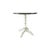 The round white tabletop is hand-painted with delicate deer and tree motifs, outlined in black, creating a unique retro...