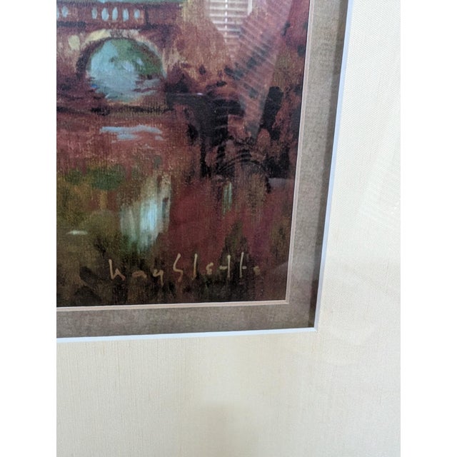 French Provincial Max Hayslette Limited Edition Signed/Numbered Framed Giclee Art Print, "Chateau Series A" English Cottagecore" For Sale - Image 3 of 9