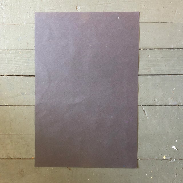 1990’s Vintage Abstract Expressionist Pastel Portrait Drawing For Sale - Image 4 of 5