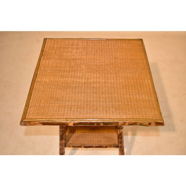 Wood Late 19th Century Tortoise Bamboo Side Table For Sale - Image 7 of 7