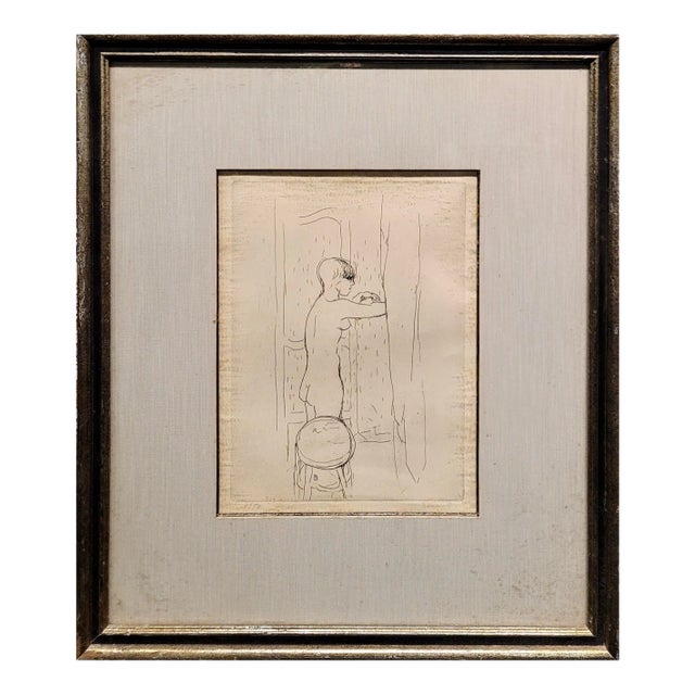 Pierre Bonnard - Nude Woman in the Bathroom-Original 1920s Etching For Sale