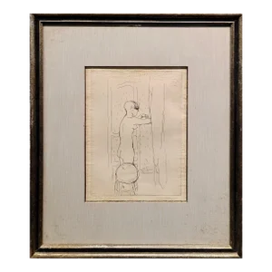 Pierre Bonnard - Nude Woman in the Bathroom-Original 1920s Etching