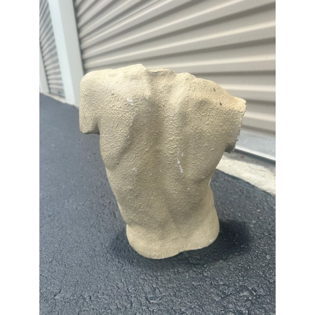 Baroque Plaster Torso of a Man For Sale - Image 3 of 4