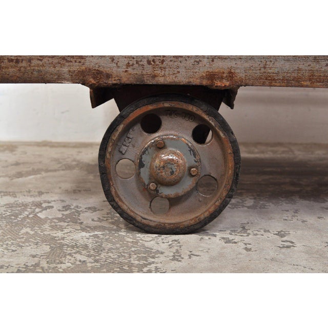 Industrial Industrial Factory Cart, 1950s For Sale - Image 3 of 9