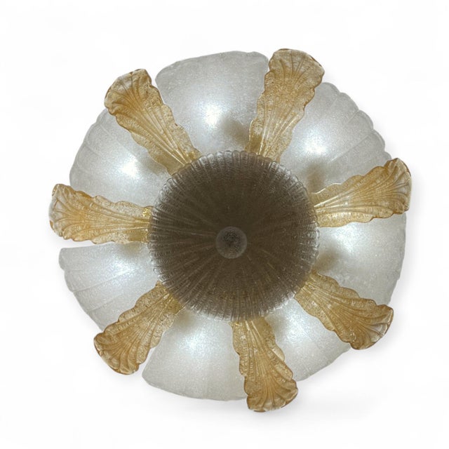 Vintage Murano Leaf Ceiling, 1960s For Sale - Image 3 of 4
