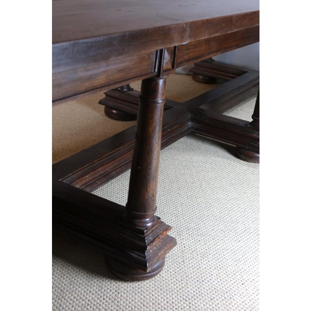 Brown Large Renaissance Table, 19th Century For Sale - Image 8 of 17