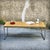 Wood Coffee Table in Oak and Chromed Steel, 1980s For Sale - Image 7 of 18