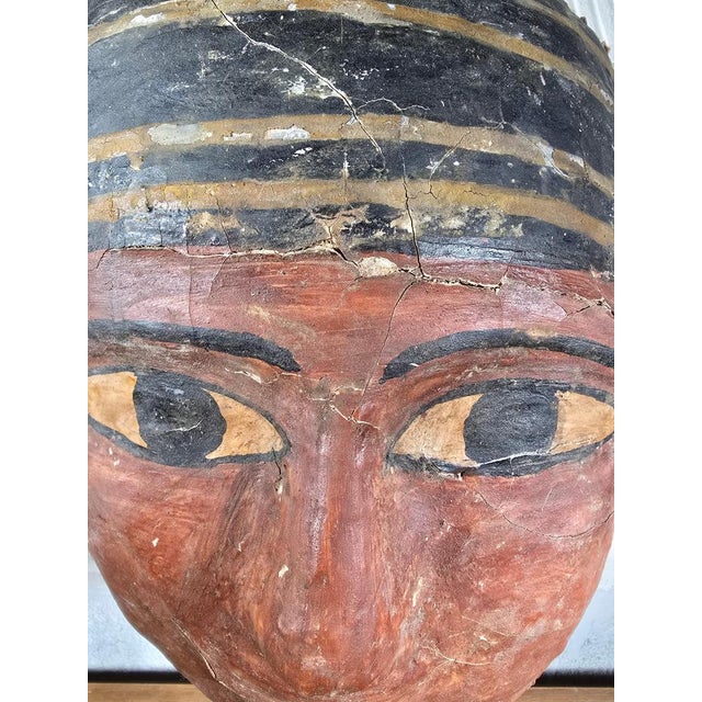15th Century & Earlier Ptolemaic Egyptian Cartonnage Mask For Sale - Image 5 of 18
