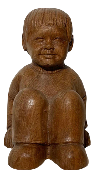Carved Wooden Sculpture by Joris Minne