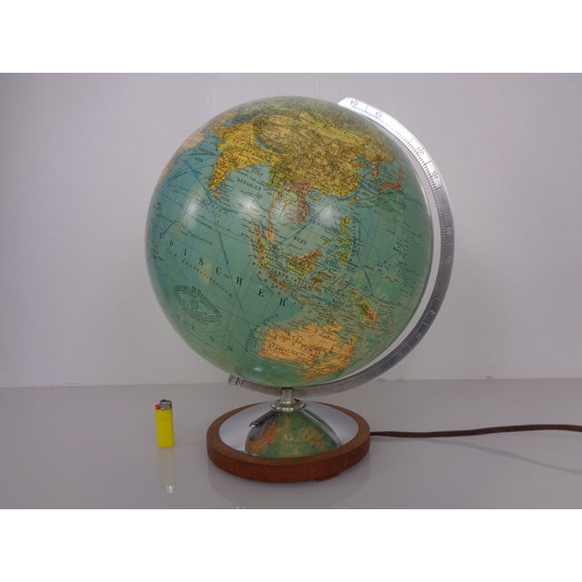 Vintage Illuminated Duo Glass Globe by Paul Oestergaard for Columbus, Germany, 1950s For Sale - Image 4 of 18