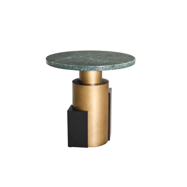 Jojo 30" Modern Green Marble Bistro Table-Contract Grade For Sale In Los Angeles - Image 6 of 6
