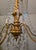 Genoese Chandelier in Gilded Wood and Crystals, 1950s, in Very Good conditions. Designed 1950 to 1959 Up to 250V...