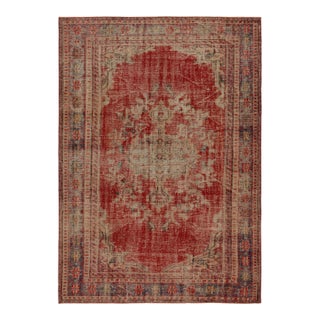 1960s Vintage Zeki Müren Persian Style Rug With Central Medallion For Sale