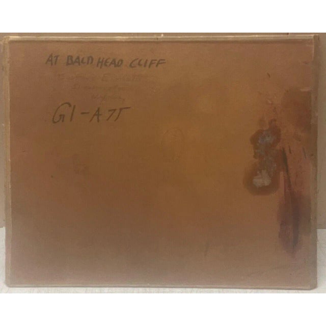 Original Gustave Cimiotti 'at Bald Hill Cliff' York Maine Seascape Oil Painting For Sale - Image 11 of 11