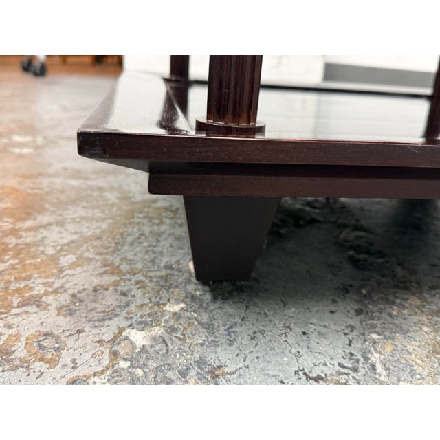 Barbara Barry for Baker Furniture Mahogany Étagère Side Table, Model 3459 For Sale - Image 10 of 12
