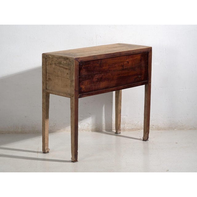 Antique Chinese Shandong Qing Dynasty Console Table in Fir For Sale - Image 10 of 11