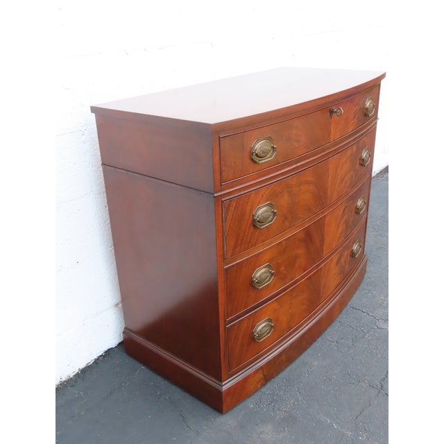Wood Flame Mahogany Low Dresser Bathroom Vanity 6898 For Sale - Image 7 of 18