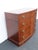 Wood Flame Mahogany Low Dresser Bathroom Vanity 6898 For Sale - Image 7 of 18