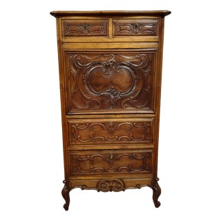 Antique Secretaire in Walnut, 1800s For Sale