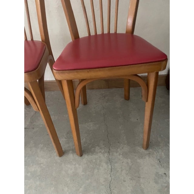 Baumann Chairs in Wood, Set of 4 For Sale - Image 4 of 6